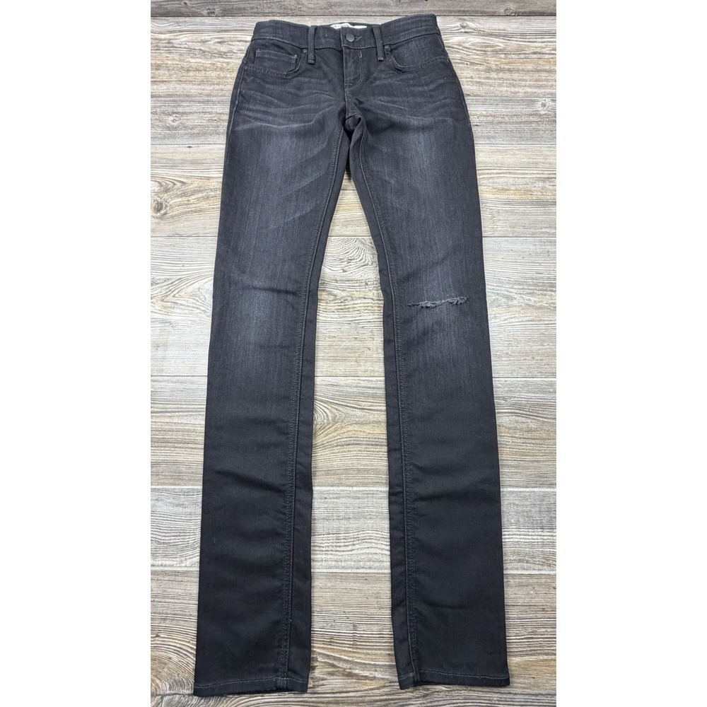 Kasil + Taylor Jacobson Jeans Benatar Skinny Womens 26/33 Black Denim Stretch